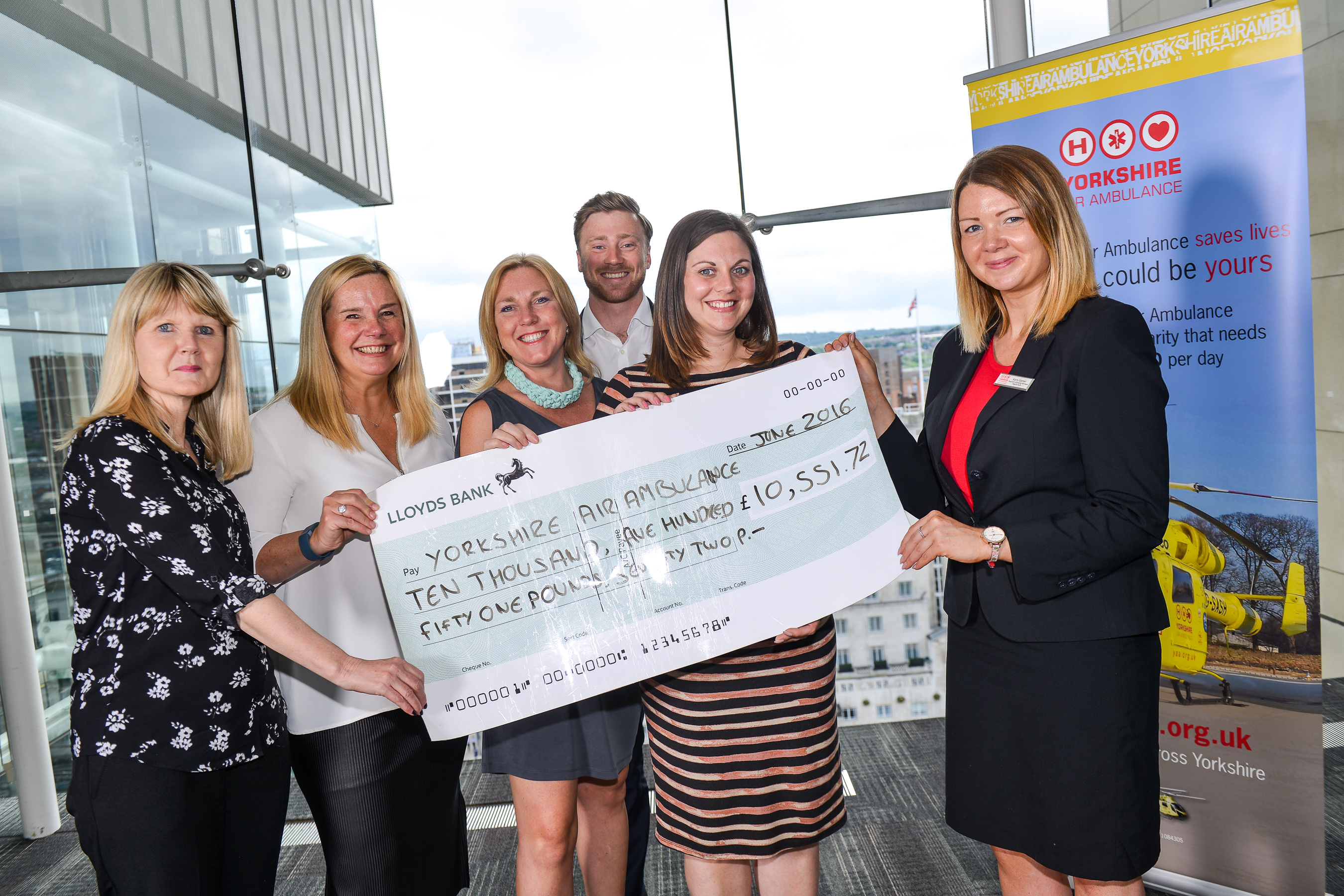 Deloitte with a cheque for the YAA