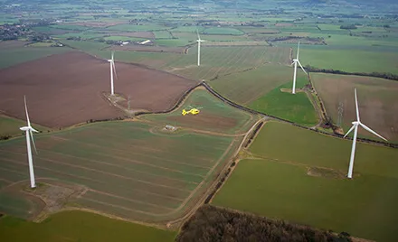 helicopter over the moors