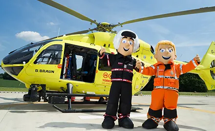 Yorkshire Air Ambulance Fundraising mascots