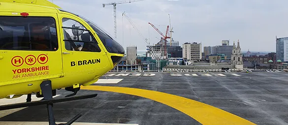 Yorkshire Air Ambulance helipad