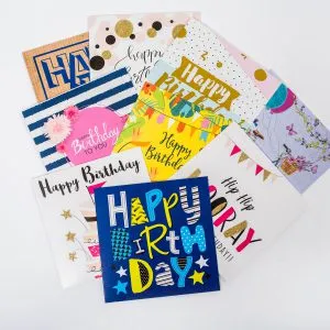 birthday card pack