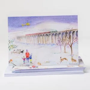 Ribblehead Viaduct Christmas Card for the Yokshire Air Ambulance