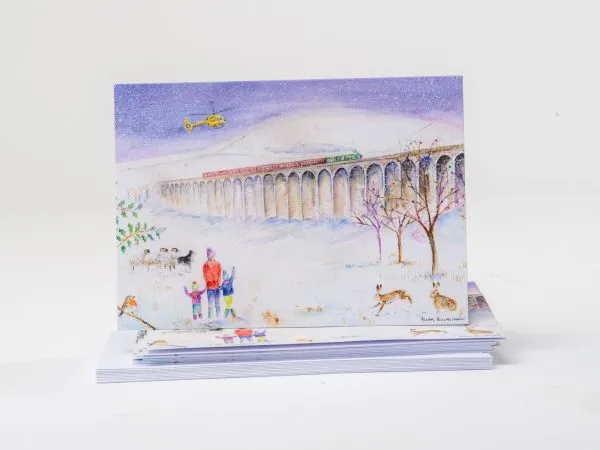 Ribblehead Viaduct Christmas Card for the Yokshire Air Ambulance